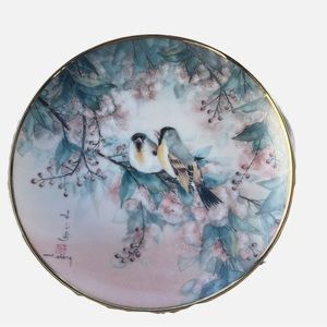 FRANKLIN MINT HEIRLOOM RECOMMENDATION FINCHES & PALM